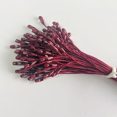 Burgundii ABS Polyester Nylon Tag Przymocowania Pętlówka W kształcie kule