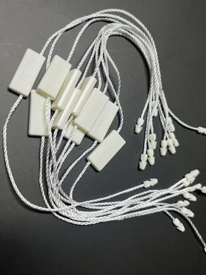 prostokątny poliester, blokada, plastikowy tag, mocownik biały, przyjazny dla środowiska