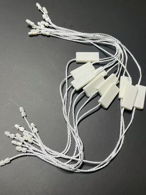 prostokątny poliester, blokada, plastikowy tag, mocownik biały, przyjazny dla środowiska
