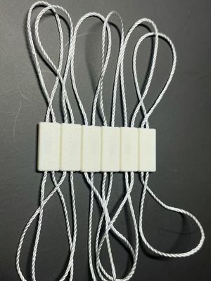 prostokątny poliester, blokada, plastikowy tag, mocownik biały, przyjazny dla środowiska
