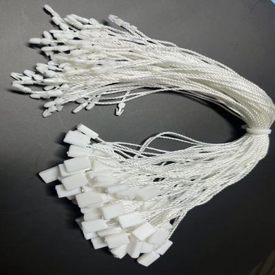 Zrównoważone zamknięcie kwadratowe Plastikowy Tag Przymocowanie Sznurek Pieczęć CMYK Dla Odzieży Niestandardowa
