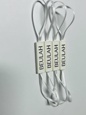 Embossed Logo Label Snap Lock Pin Loop Plastic Fastener Hang Tag Z Stringem