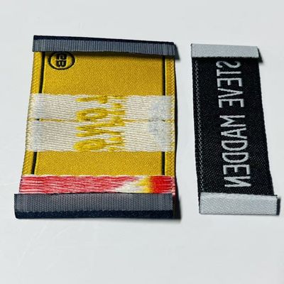 Ultrasonic Cut Embroidered Woven Clothing Etiquette Etykiety odzieżowe