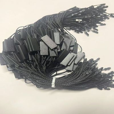Niestandardowy elastyczny huśtawka Czarny zawieszenie Tag String For Clothing Garment