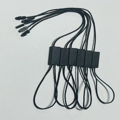 Niestandardowy elastyczny huśtawka Czarny zawieszenie Tag String For Clothing Garment