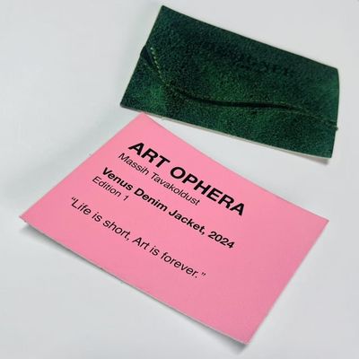 Rectangle Bags and Jeans Leather Label for Business