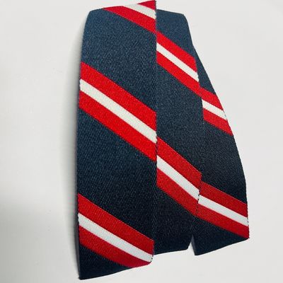 0.4mm Logo Thickness Woven Clothing Labels Customized with CDR Artwork File