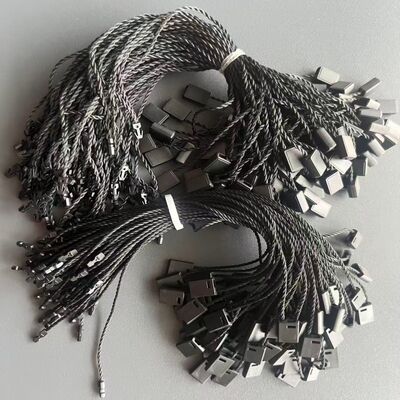 Thickness 0.2mm Black Hang Tag String Cotton Plain Design Durable Solution for Apparel Labeling and Product Presentation