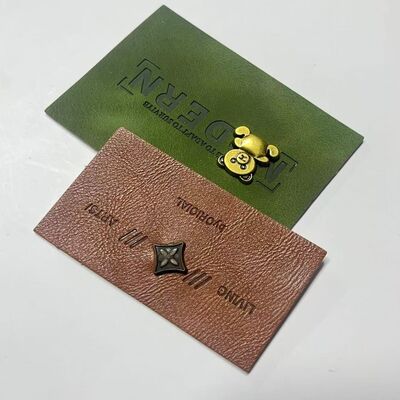 Customization Custom Leather Labels Embossed Durable Personalized Leather Tags for Apparel Accessories and Craft Projects