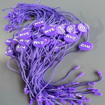 Embossed Plastic Tag Fastener Eco Friendly Durable Secure Attachment Ideal for Watch Labeling and Identification Solutions