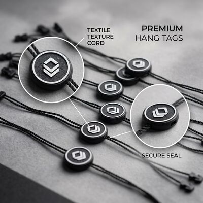 Grubość 0,2 mm Odzież Swing Tags Wysoka trwałość Etykiety odzieżowe przeznaczone do identyfikacji i śledzenia odzieży