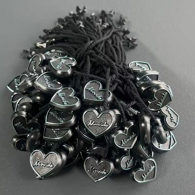 Plain Black Hang Tag String Rectangle Style Ilość 100 sztuk Wybór na etykietowanie odzieży i prezentację towaru
